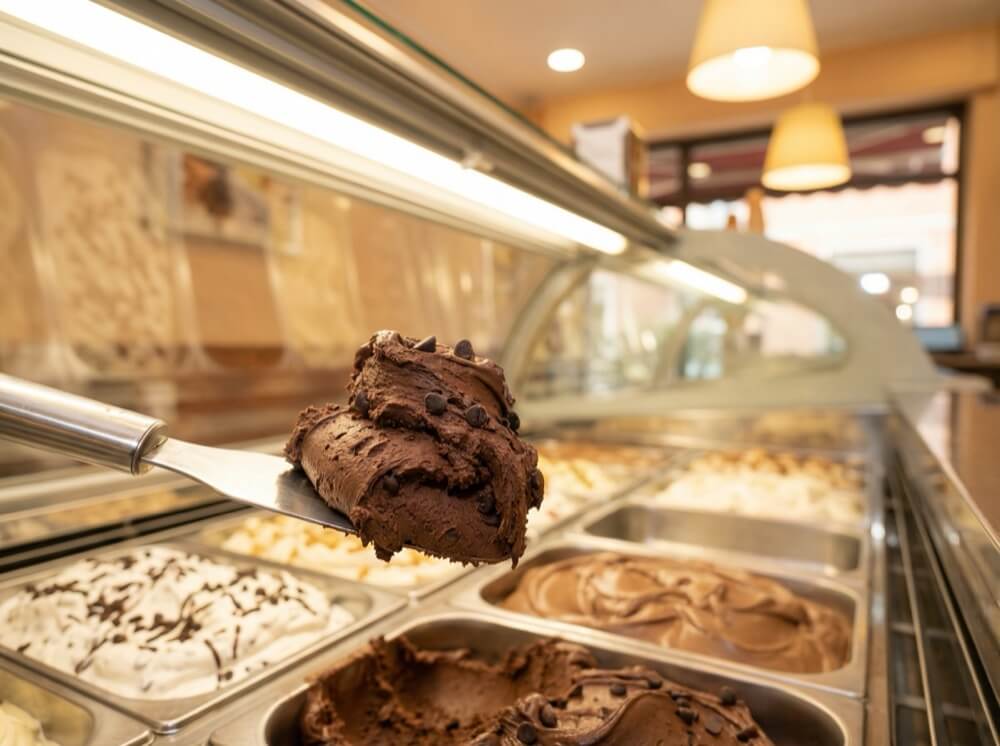 Kuvertüre für Eisherstellung